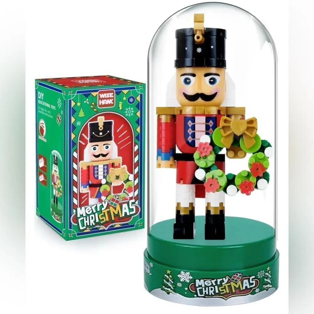 Christmas Nutcracker Figure Building Set Gift with Cover and Base (172 PCS)